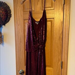 Halston Sequin Wrap Gown - WORN ONCE